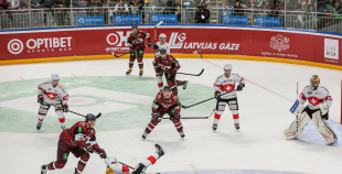 Latvijas izlase arī otrajā mačā piekāpjas Šveicei 