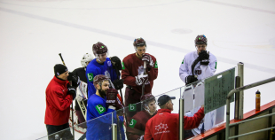 FOTO: Latvijas izlases kandidāti uzsāk otro treniņnometnes nedēļu 