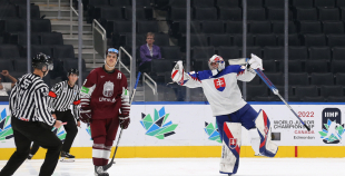 Latvijas izlase izcīna punktu pret Slovākiju un saglabā izredzes uz 1/4 finālu