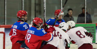 FOTO: Latvija U18 - Krievija U-18 3:4 (p.m.)