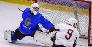 FOTO: Latvija U-18 - Kazahstāna U-18 1:0