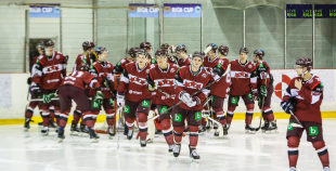 Latvijas nacionālā izlase treniņspēlē uzveic Latvijas U-18 valstsvienību