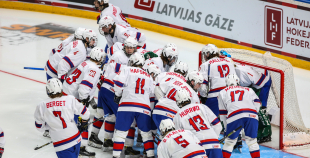 FOTO: Dānija - Norvēģija 5:3