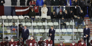 FOTO: Latvija - Kazahstāna (2:3 pēcspēles metienos)