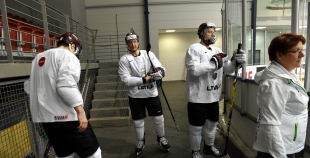 Latvijas hokeja izlases treniņš 07.05.2017.