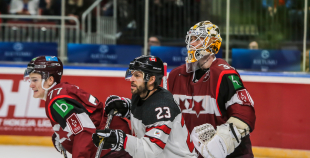 FOTO: Latvija - Kanāda 0:2 