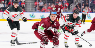 Latvijas U-20 izlase parāda raksturu un liek nodrebēt Kanādai