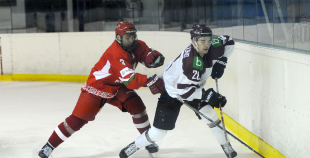 FOTO: Latvijas U-20 izlase turnīrā Ventspilī cieš neveiksmi (1:4) arī pret baltkrieviem 