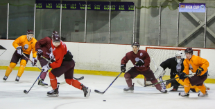 Latvijas izlases treniņš pirms došanās uz Franciju 