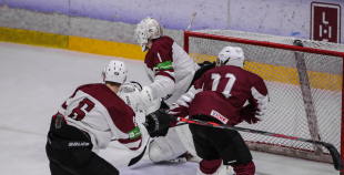 FOTO: Latvija U-18 - Latvijas U20 B komanda 2:1