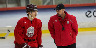 FOTO: Latvijas U-20 izlases treniņš (03.12)