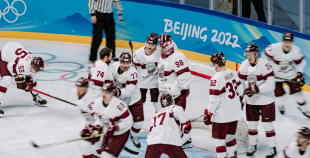 Latvijas hokeja izlase noslēdz olimpisko hokeja turnīru