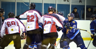 FOTO: HS "Rīga" - HK "Prizma" (3:1)