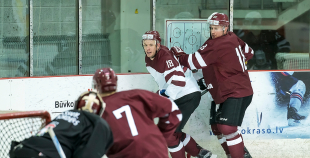 Latvijas hokeja izlases treniņš 24.03.2017.