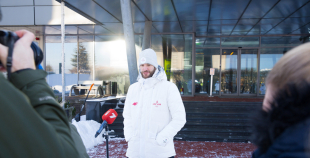 FOTO: Latvijas hokeja izlases dodas uz Pekinas olimpiskajām spēlēm