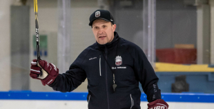 FOTO: Latvijas U-18 hokeja izlases treniņš