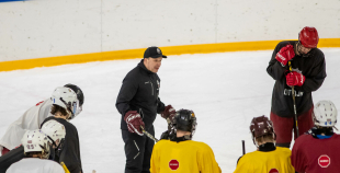 FOTO: Latvijas U-18 hokeja izlases treniņš