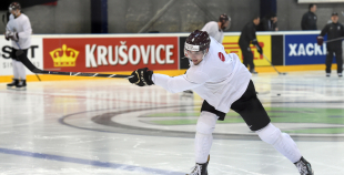 Latvijas hokeja izlases treniņš 07.05.2017.