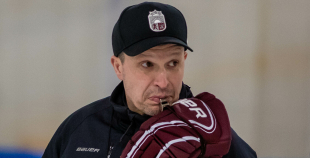 FOTO: Latvijas U-18 hokeja izlases treniņš