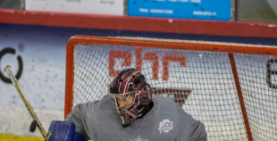 FOTO: Latvijas izlases treniņš "Volvo ledus hallē" (09.04.)