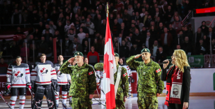 FOTO: Latvija - Kanāda 0:2 