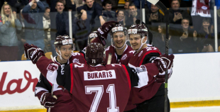 EHC: Latvija - Baltkrievija 1:0