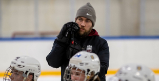 FOTO: Latvijas U-18 hokeja izlases treniņš