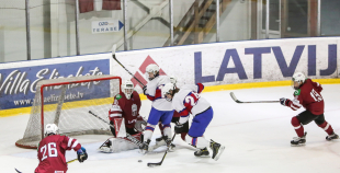 Latvijas U-16 hokejisti pirmajā mačā ar 5:3 uzveic Norvēģiju