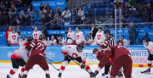 Lieliska otrā trešdaļa Latvijas studentiem sagādā uzvaru pār Šveices izlasi