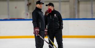 FOTO: Latvijas U-18 hokeja izlases treniņš