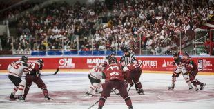 FOTO: Latvija - Kanāda 0:2 