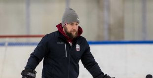 FOTO: Latvijas U-18 hokeja izlases treniņš