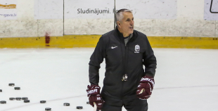 Latvijas hokeja izlase aizvada pirmo treniņu pirms gaidāmā turnīra Francijā