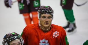 FOTO: Latvijas hokeja izlase aizvada pirmo treniņu gatavojoties pasaules čempionātam