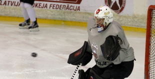 Latvijas hokeja izlases treniņš