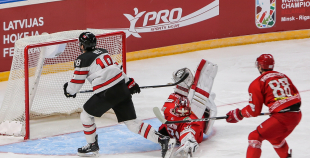 FOTO: Kanāda - Baltkrievija 2:0