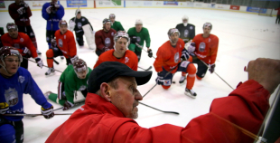 Latvijas hokeja izlases treniņš 06.03.2017.