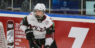 FOTO: U-18 izlases kandidātu savstarpējais mačs 