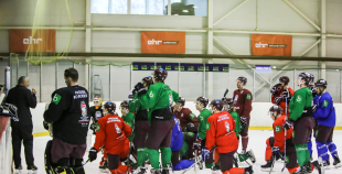 FOTO: Latvijas izlases treniņš pirms došanās uz Dāniju