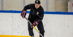 FOTO: Latvijas U-18 hokeja izlases treniņš