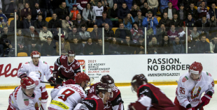 EHC: Latvija - Baltkrievija 1:0
