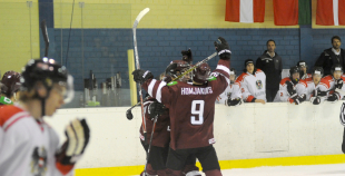FOTO: Latvijas U-20 izlase Ventspils turnīru sāk ar zaudējumu austriešiem 