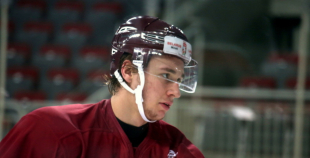 Latvijas hokeja izlases aizvada pirmo treniņu "Arēnā Rīga"