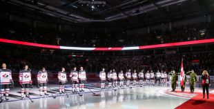 FOTO: Latvija - Kanāda 0:2 