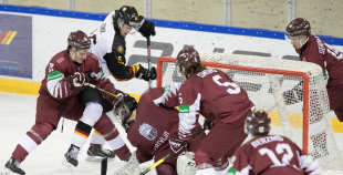 Latvijas U-20 izlase cieš neveiksmi pret Vācijas valstsvienību 