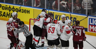 Latvijas izlase lieliski cīnās, taču mača izskaņā piekāpjas Šveicei