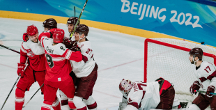 Latvijas hokeja izlase noslēdz olimpisko hokeja turnīru