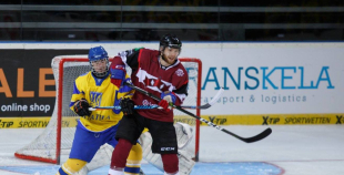 FOTO: Latvijas klubu izlase ar 9:2 sagrauj Ukrainas U-20 komandu