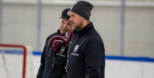 FOTO: Latvijas U-18 hokeja izlases treniņš