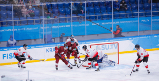 Lieliska otrā trešdaļa Latvijas studentiem sagādā uzvaru pār Šveices izlasi